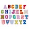 62 Piece Chenille Letter Patches Small Iron On Letters for Fabric Clothing, A-Z Varsity Letters (1.3 x 1.4 In)